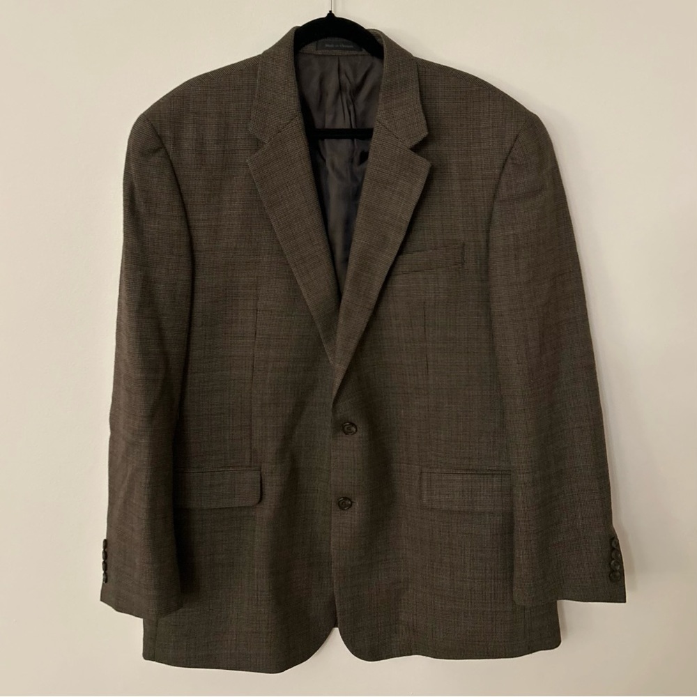 Lauren Ralph Lauren Brown Wool Blazer Jacket Size 46L